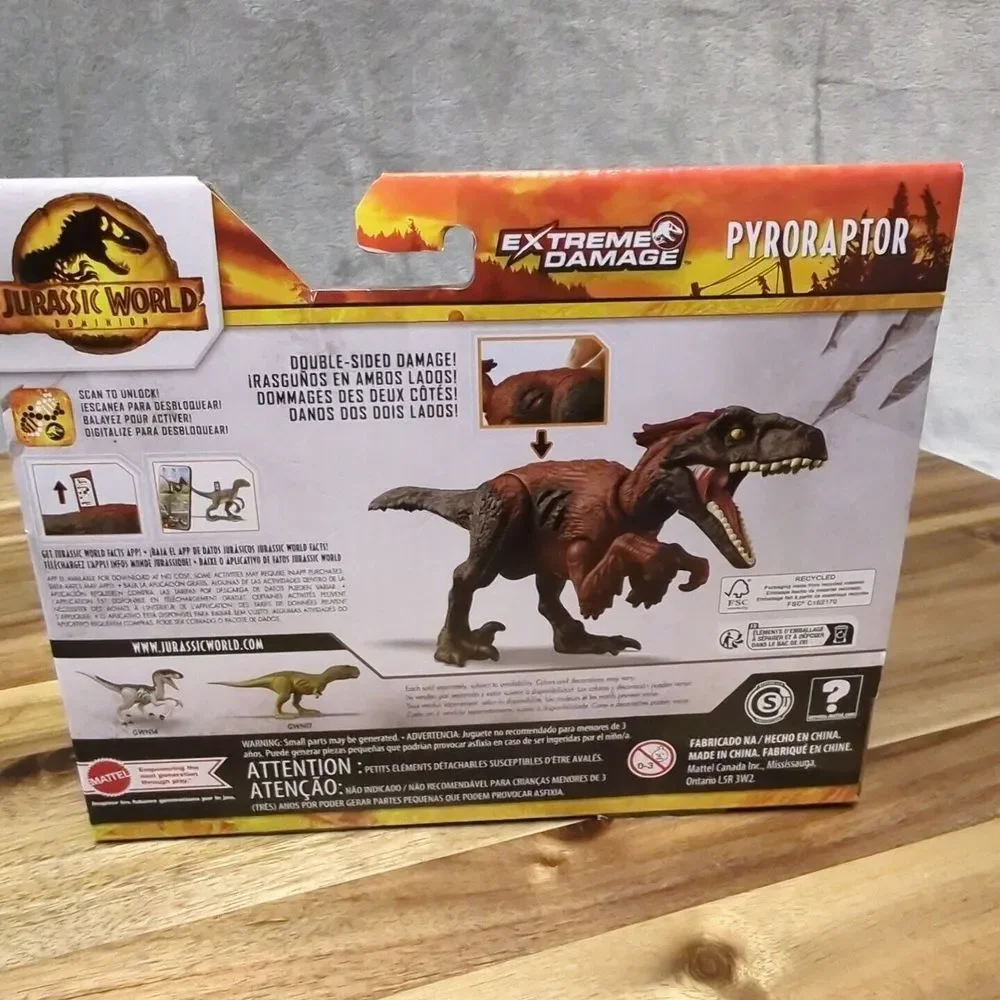 Jurassic World Dominion Pyroraptor Extreme Damage Dino Mattel‎ 2021